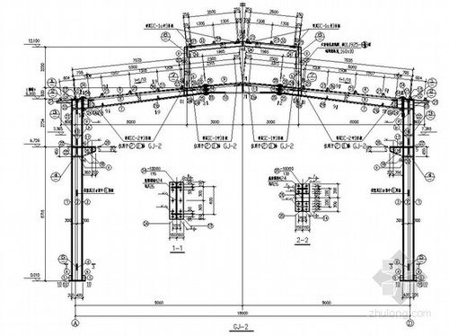 钢结构厂房结构施工图